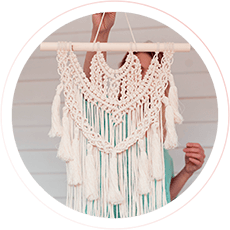 Painéis de Macramê